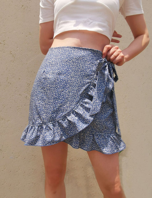 Floral Hem Skirt